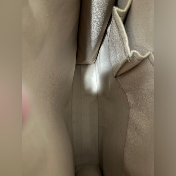 LOUIS VUITTON Logo Sac Plat Hand Tote Bag Monogram Leather Brown - Picture 5 of 9